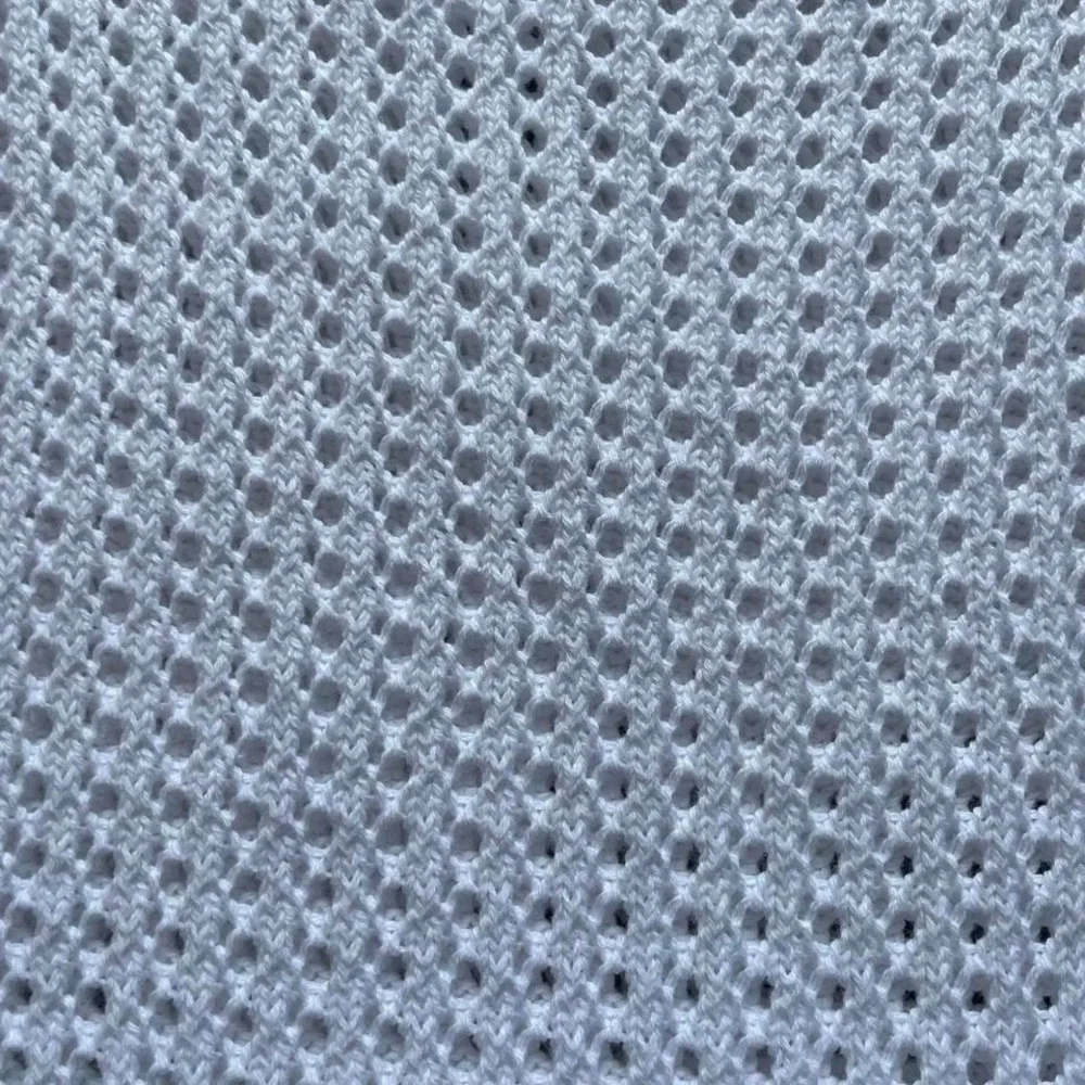 White cotton crochet long‎ tank top relaxed fit tunic size M